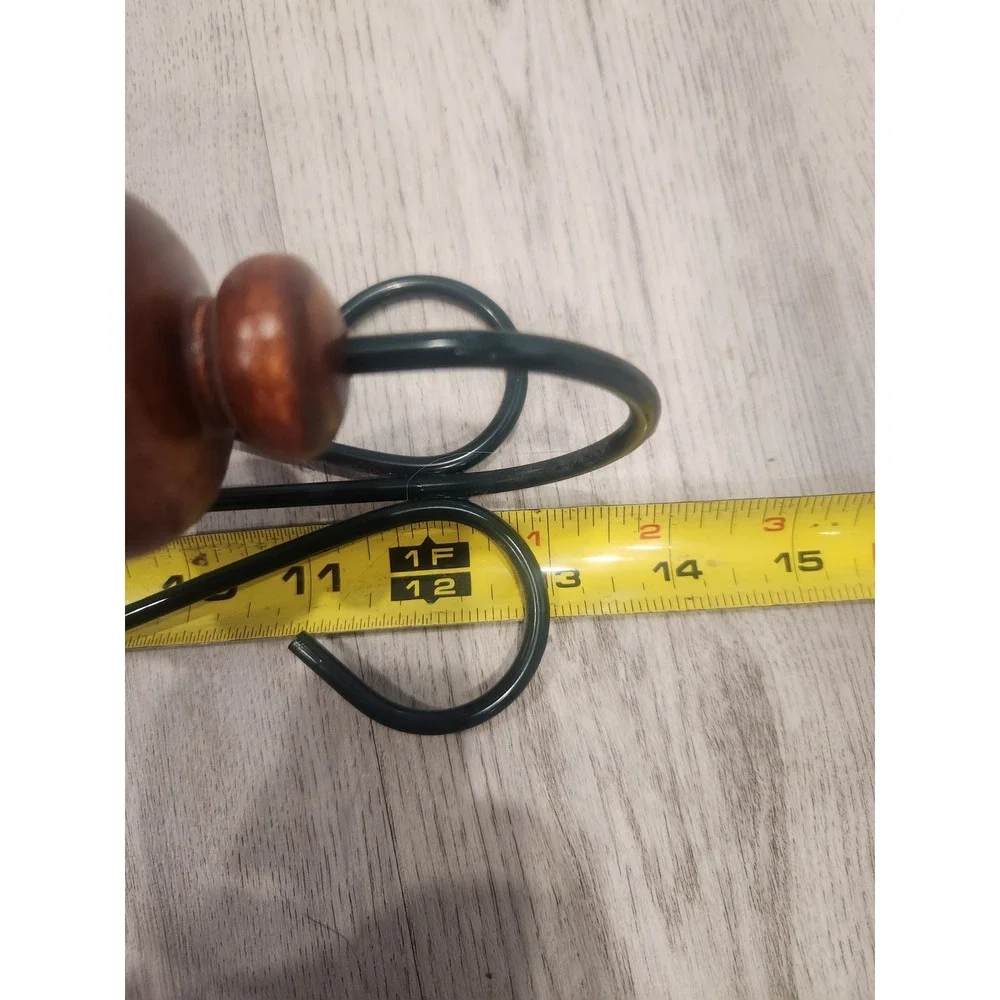 Vintage Home Interiors‎ Shelf Green Wire & Wood & 2 Matching Candle Wall Sconces